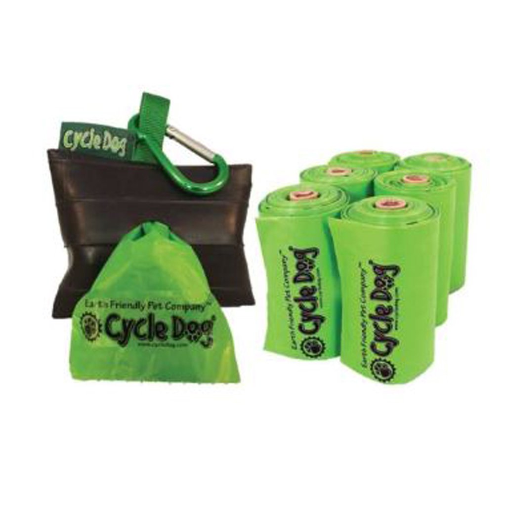 Plant‑Based Dog Poop Bags & Recycled Pouch – Eco‑Friendly Clean‑Up Kit